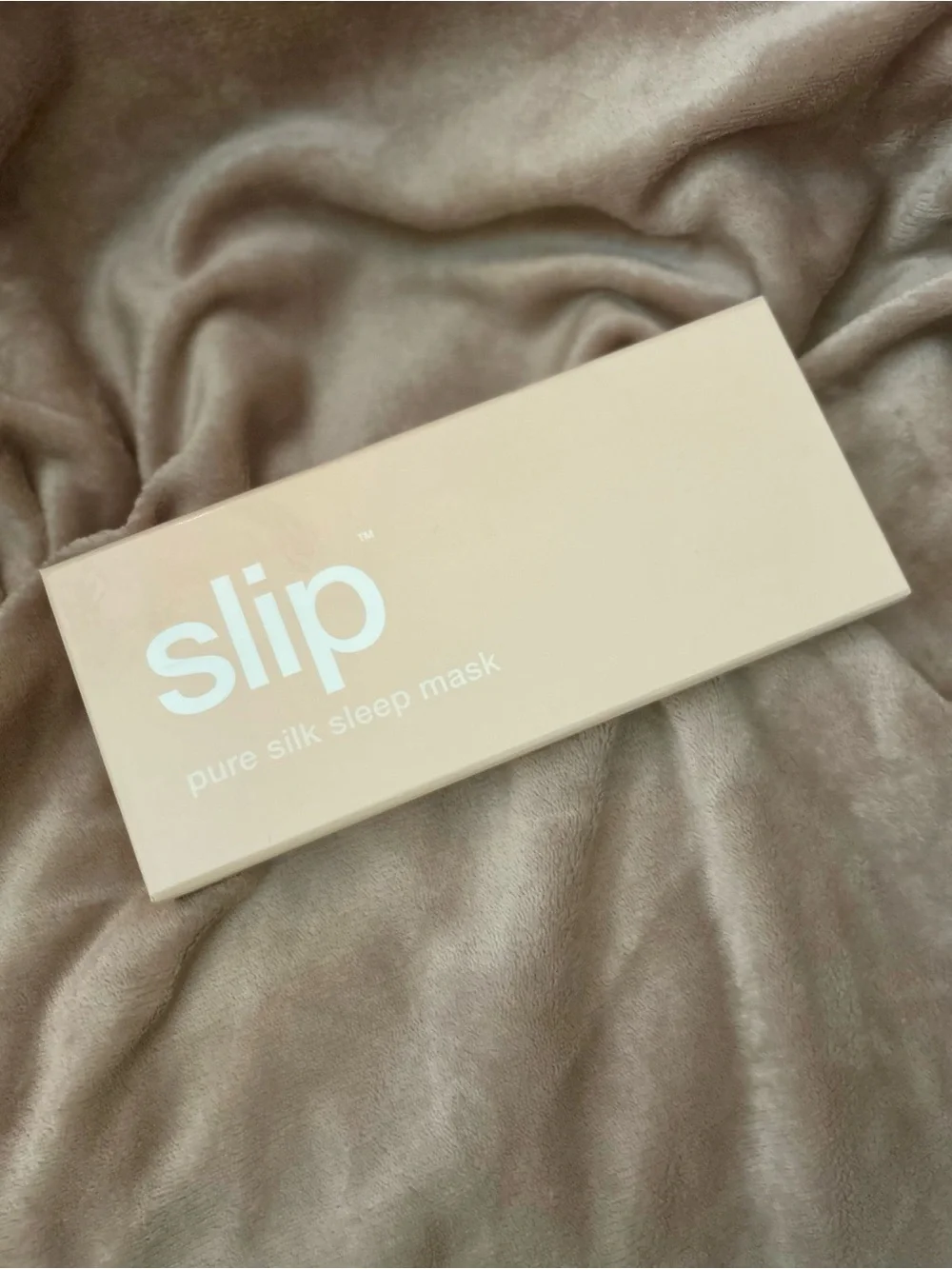 NWT Slip Pure Silk Sleep Mask Sealed In Box - Caramel